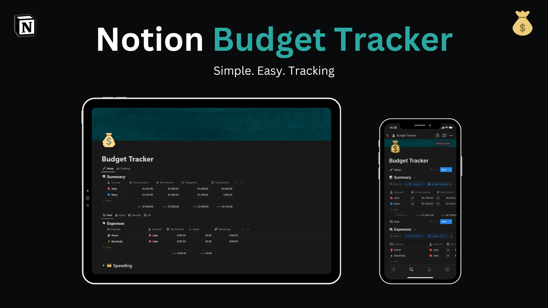 Notion Budget Tracker gallery image