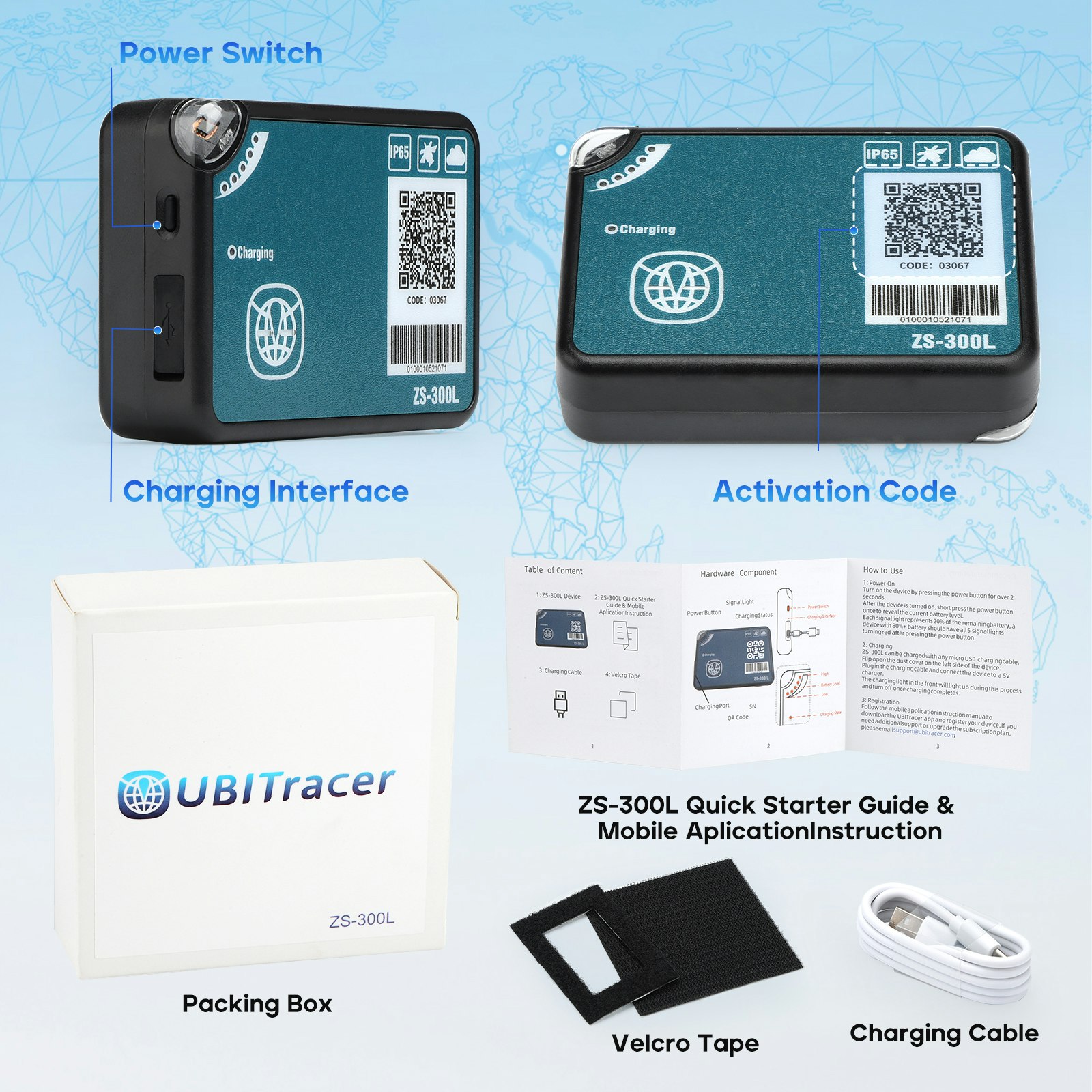 UBITracer Multi-Sensor GPS ZS-300L gallery image