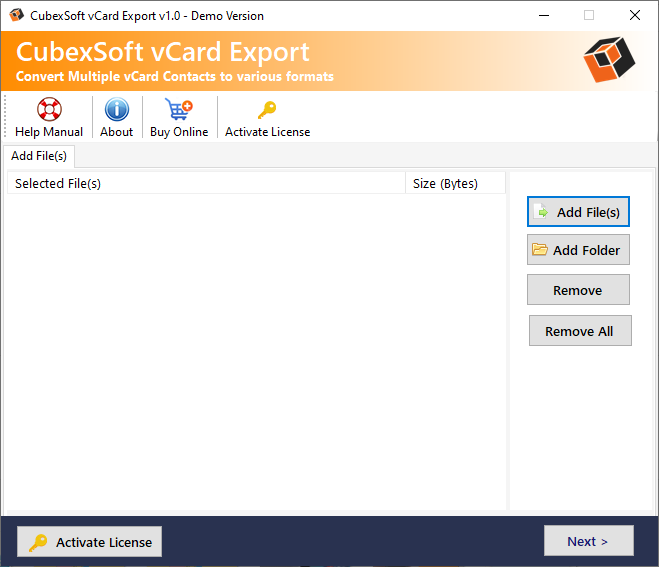 Mídia 2 de Ferramenta de exportação Cubexsoft VCARD