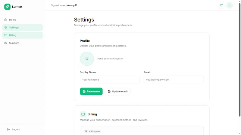 Lumen SaaS Boilerplate screenshot 8