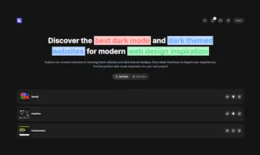 Dark Mode Websites gallery image