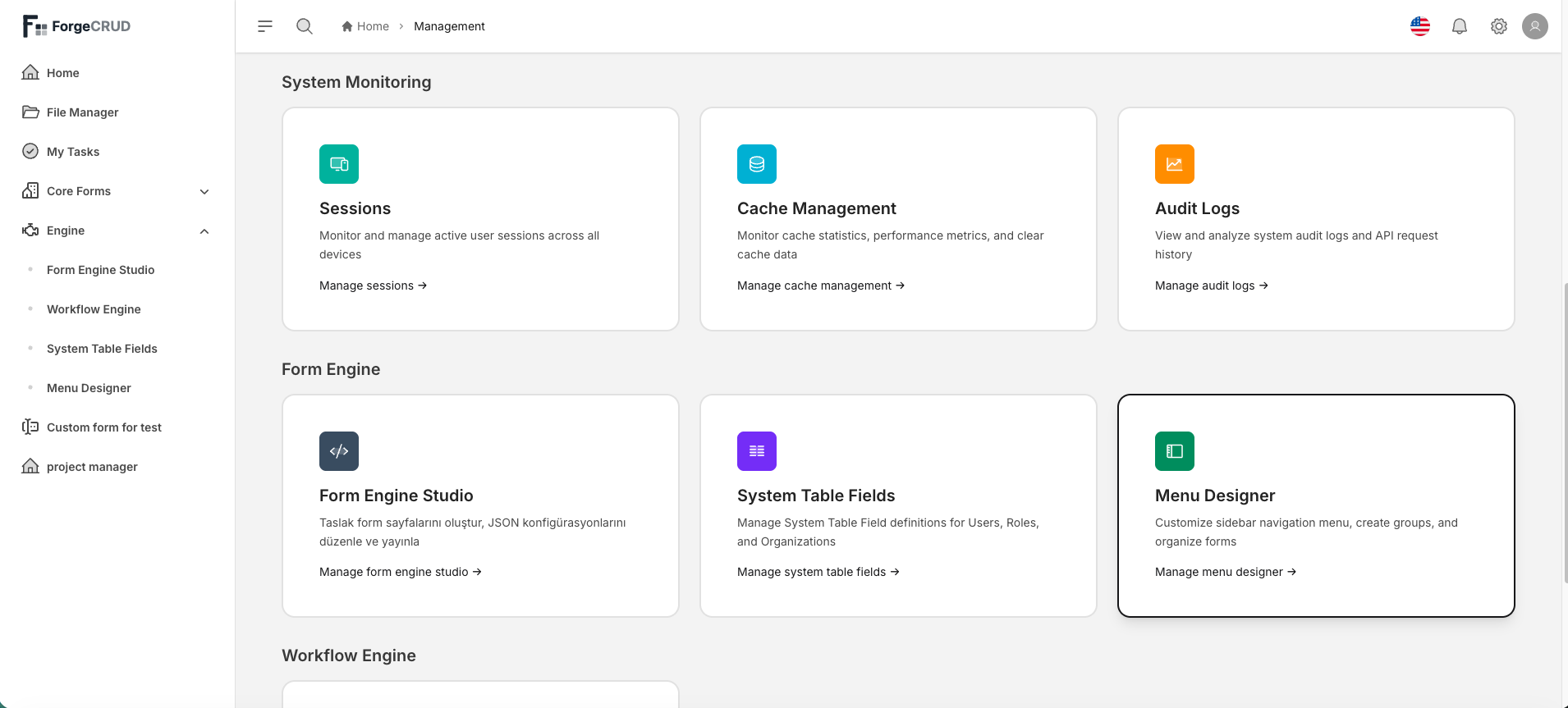 ForgeCRUD - Screenshot 5 showing product features and functionality
