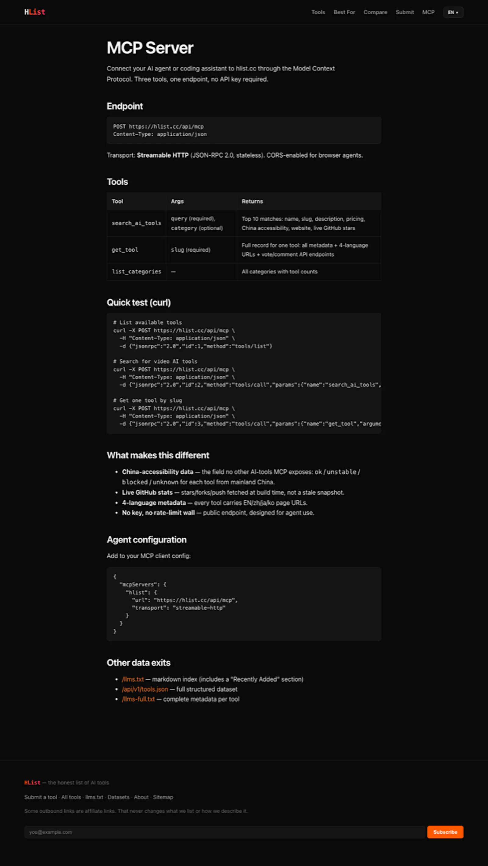 HList screenshot 2