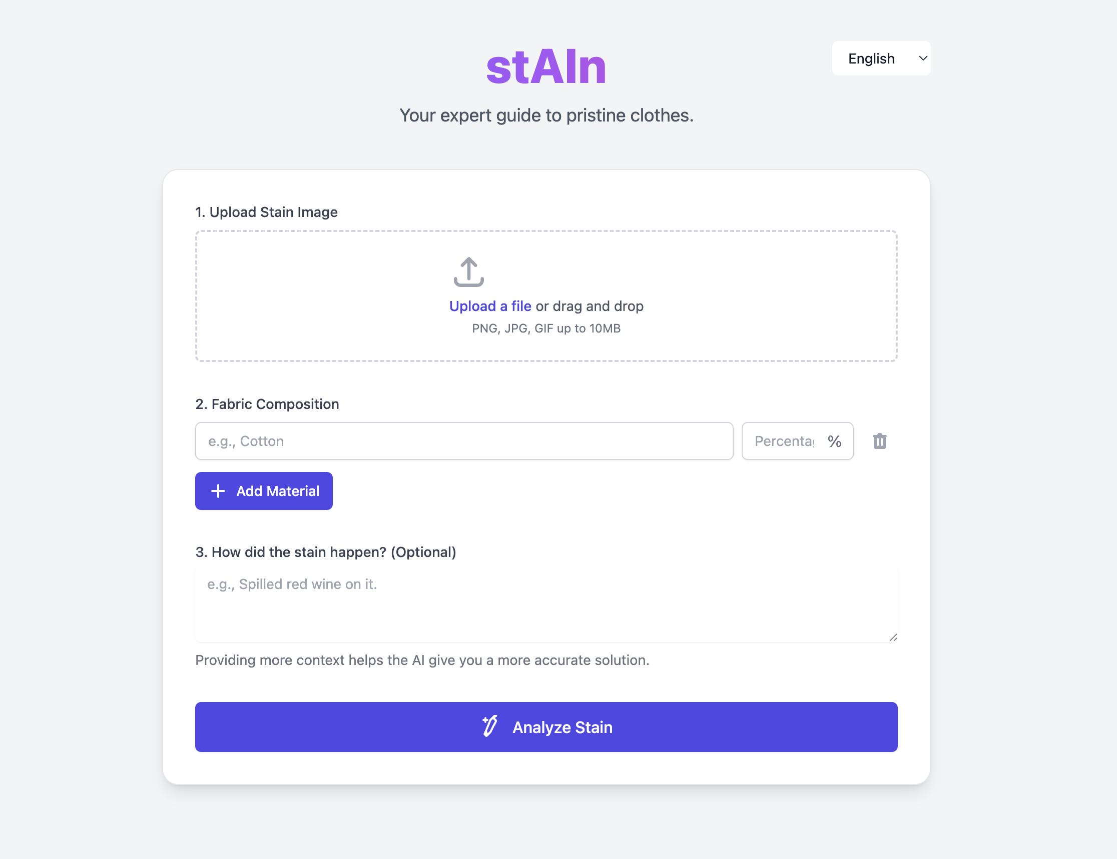 remove stAIn gallery image