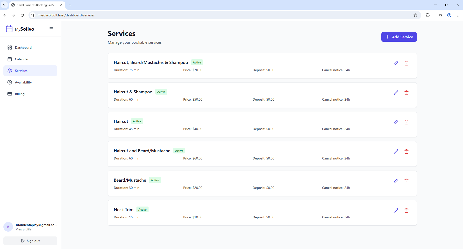 Small Business Booking SaaS gallery image