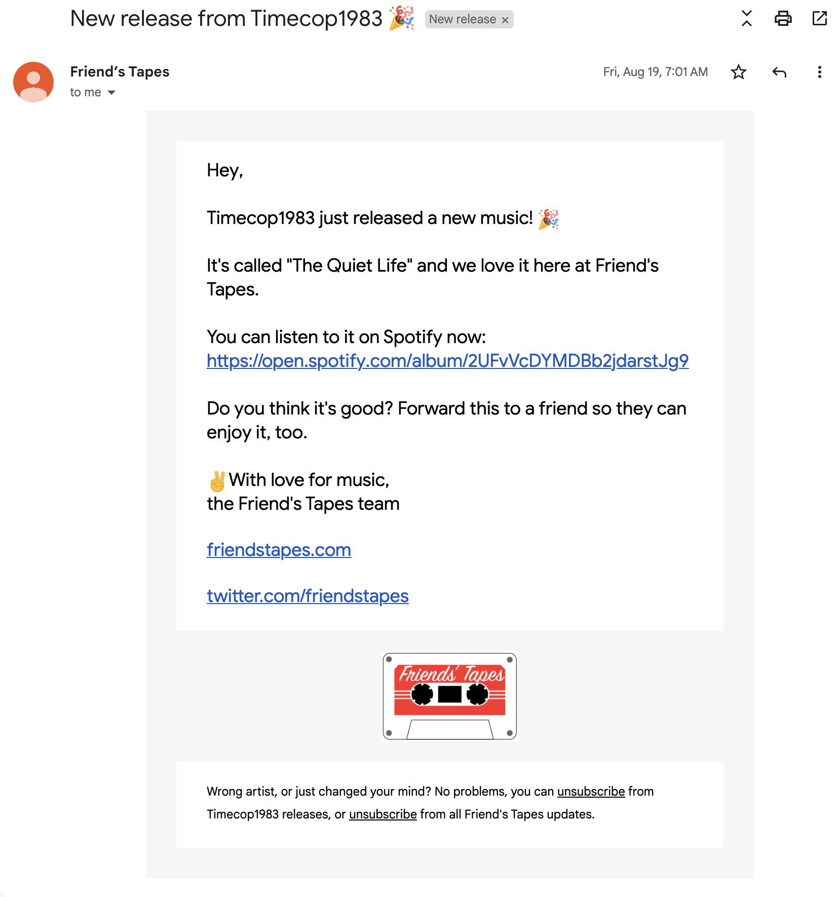 Friend's Tapes gallery image