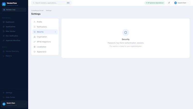 VendorFlow screenshot 1
