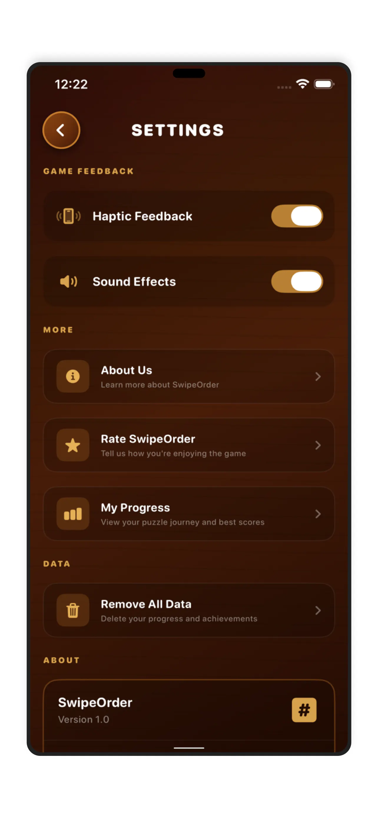 SwipeOrder gallery image