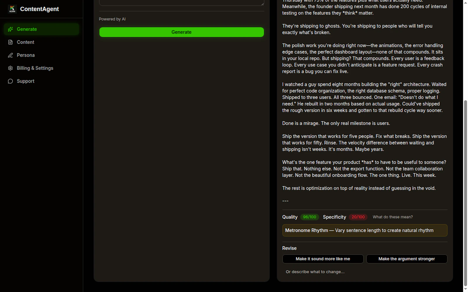 ContentAgent screenshot 3