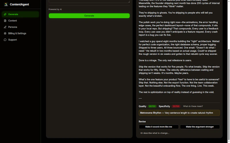 ContentAgent screenshot 3