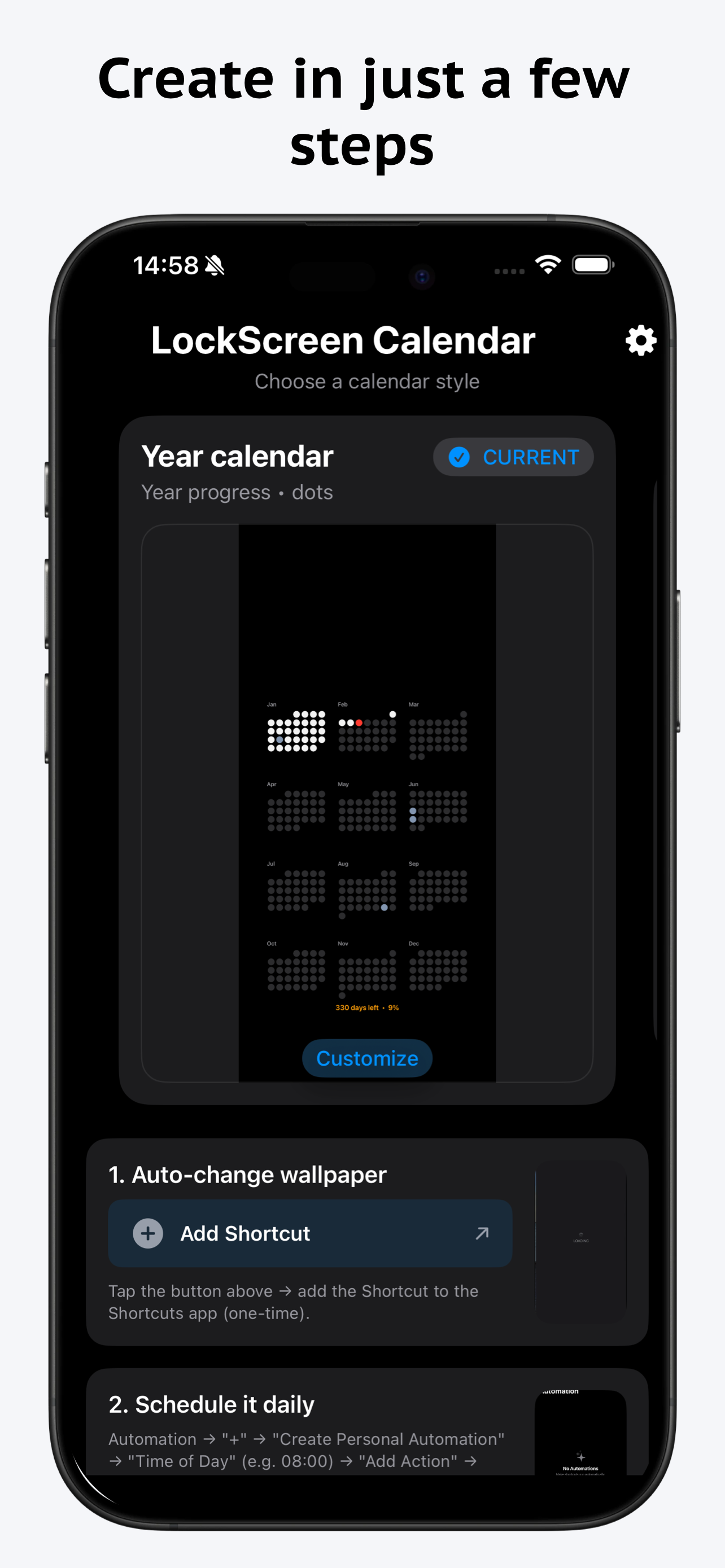 LockScreen Calendar Maker gallery image