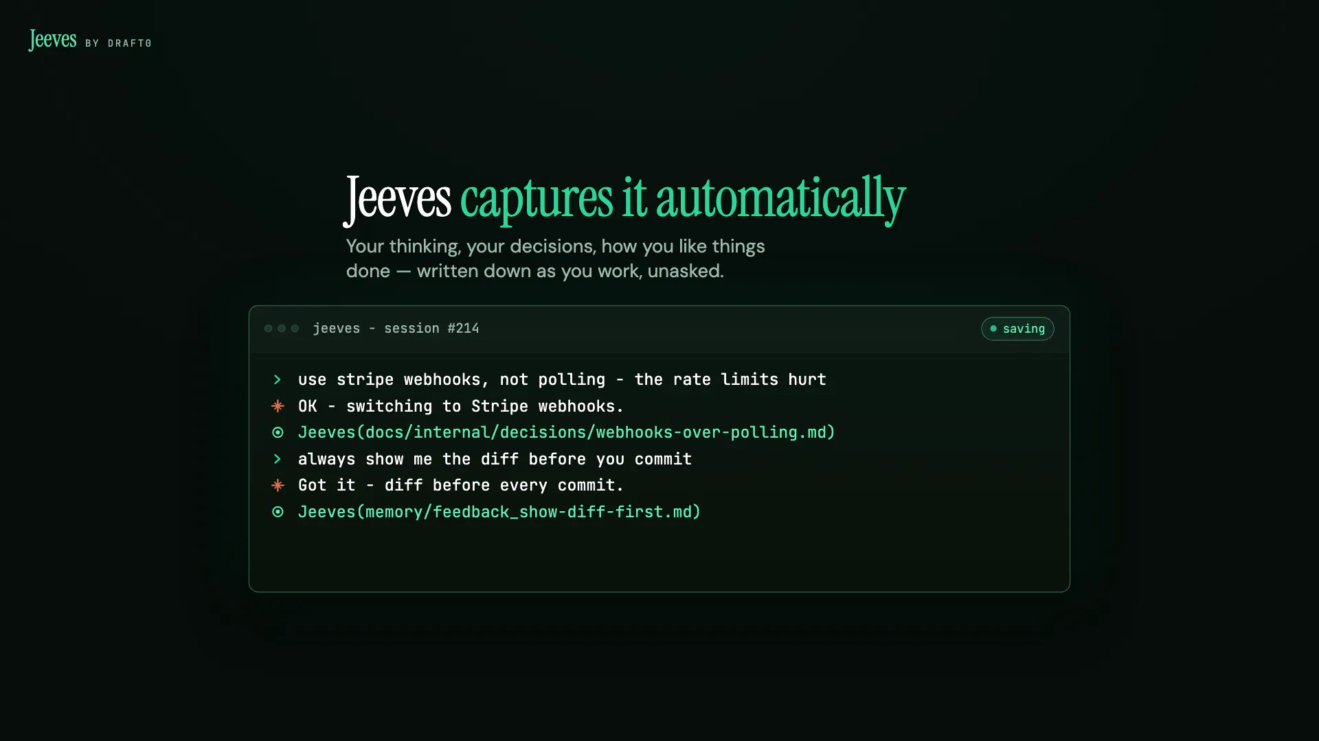 Draft0 — Jeeves gallery image