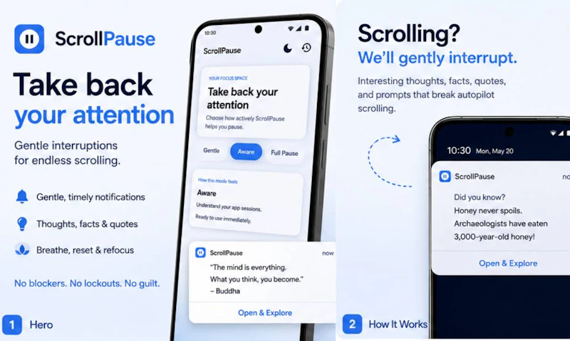 ScrollPause screenshot 2