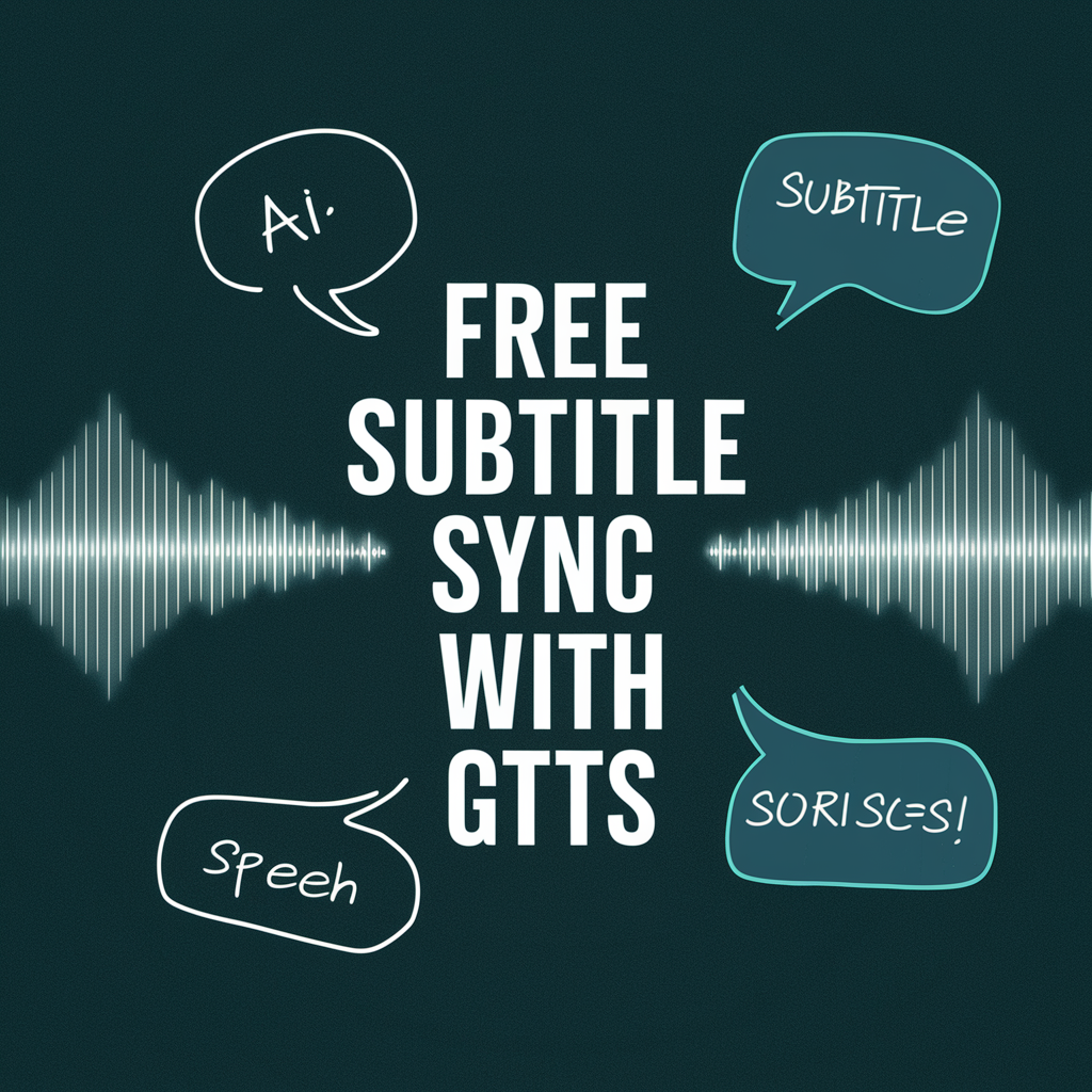 무료 GTTS Sub2SyncedSpeech 데스크탑 앱 - 무료, 자막에서 GTTS 음성과 음성 동기화. 미디어 1