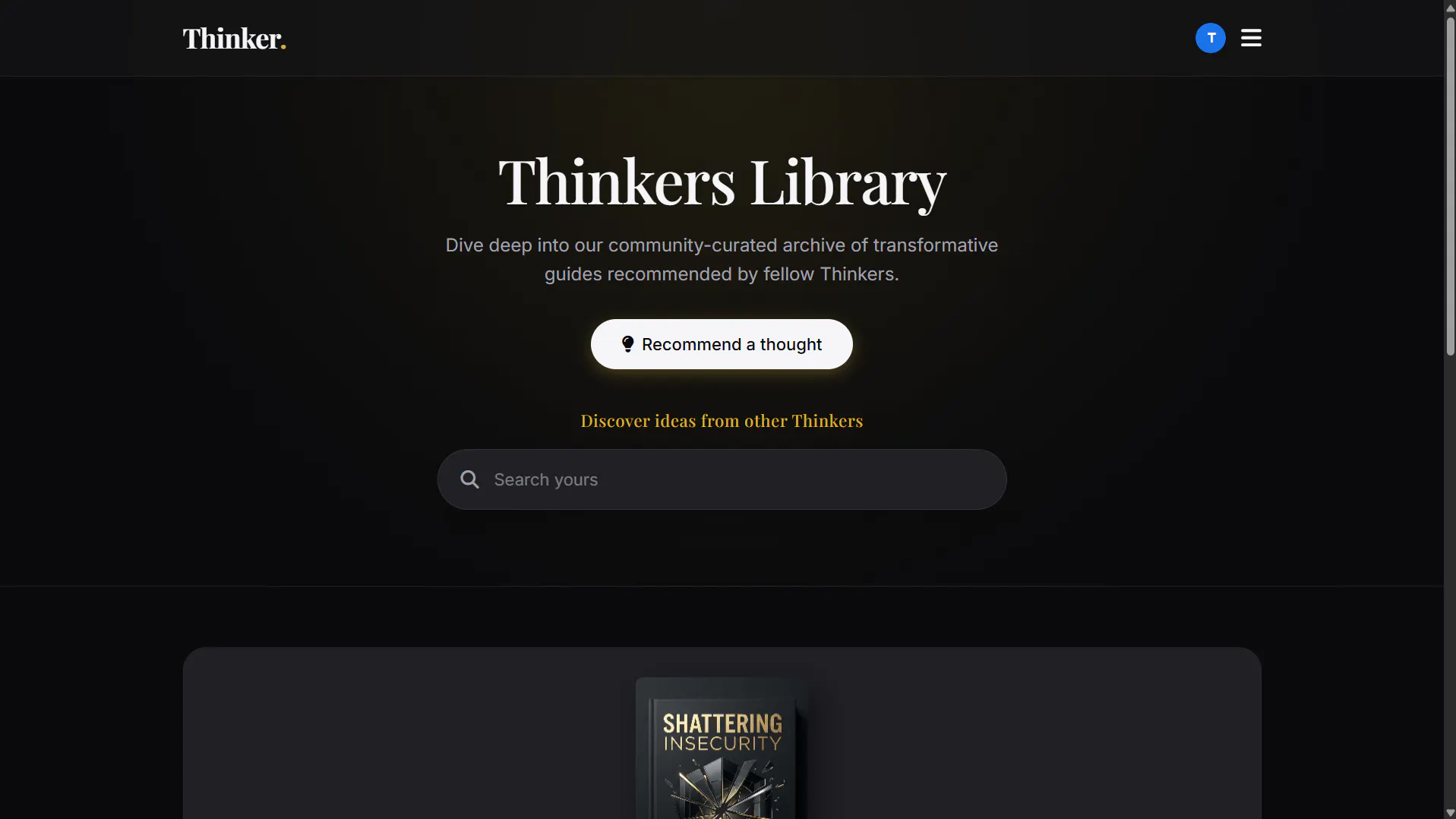 Thinker gallery image