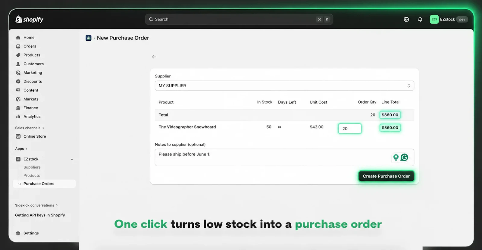 EZStock ‑ Inventory & Purchase Orders screenshot 6