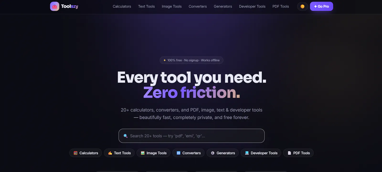 Toolszy screenshot 1