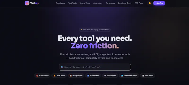 Toolszy screenshot 1