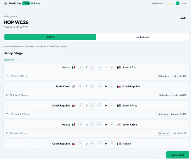 Pick World Cup 2026 Winners screenshot 1