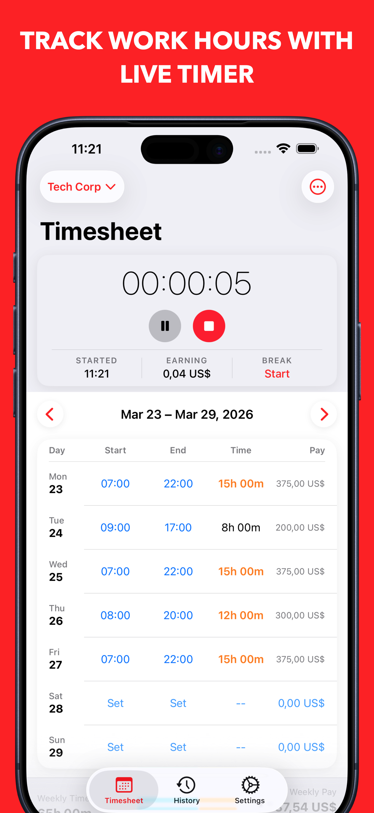 HourLog gallery image