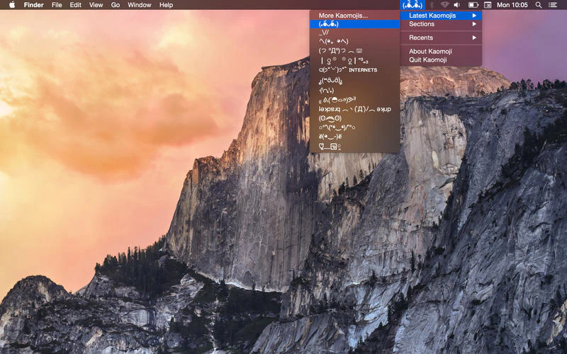 Kaomoji for Mac Image