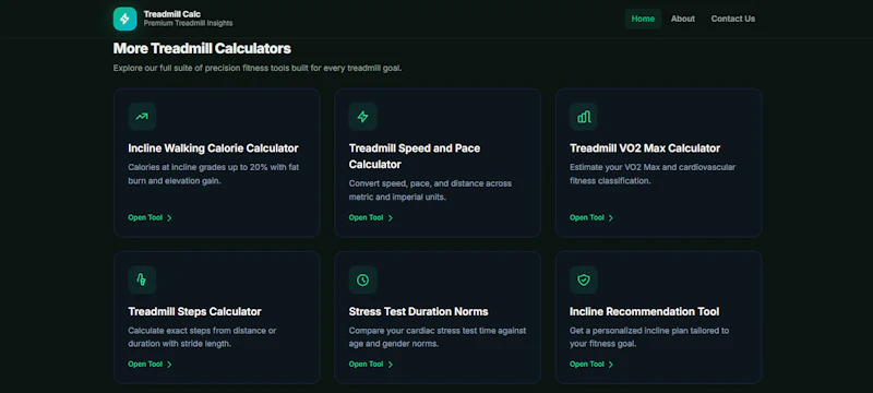 Treadmill Calc screenshot 2