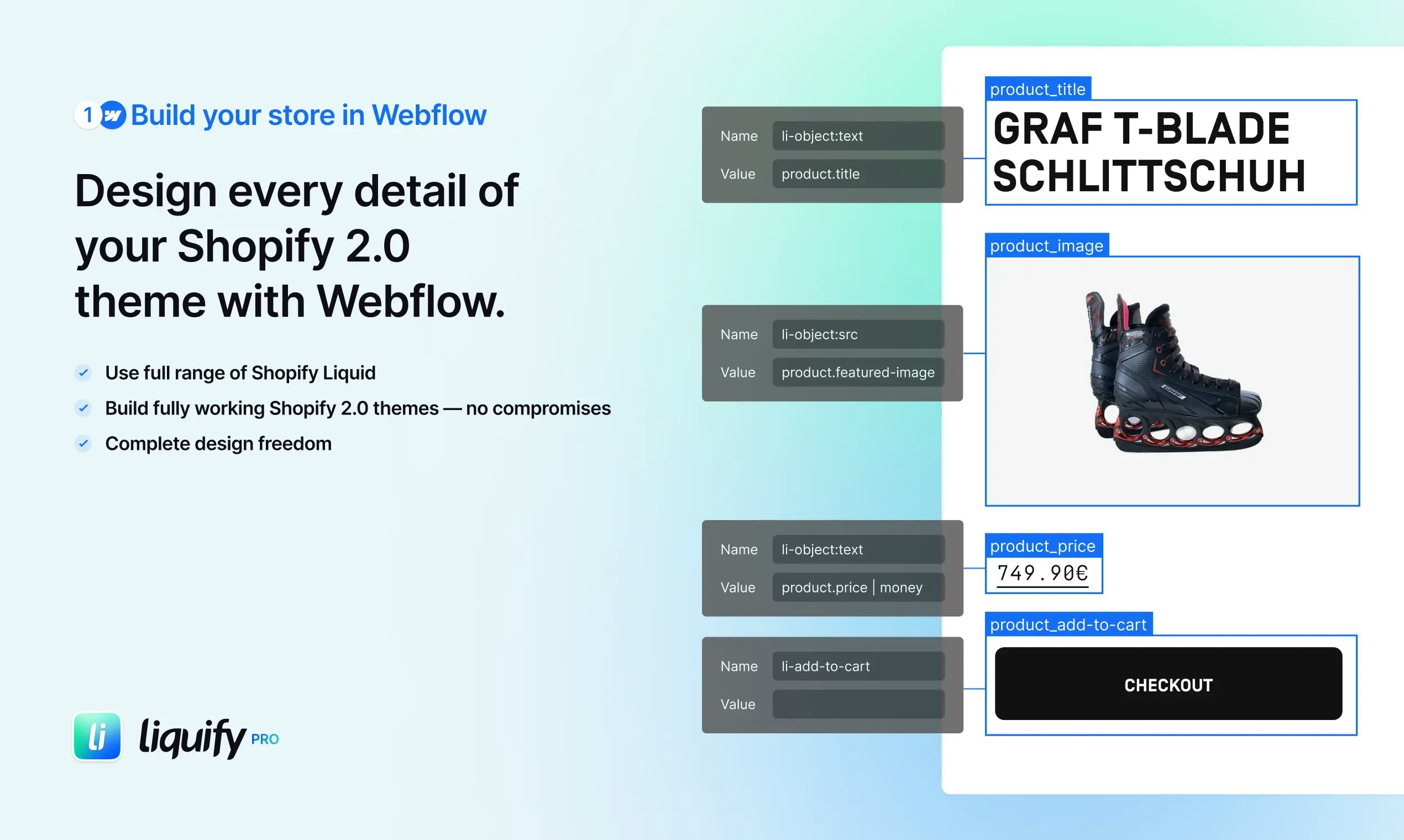 startuptile Liquify Pro-Create Shopify 2.0 themes with Webflow and Github