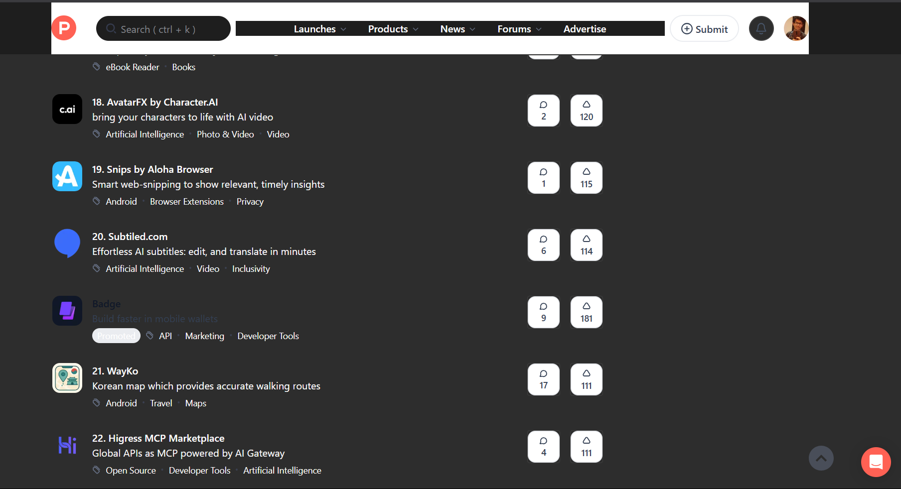 Product Hunt Dark Screen - Give PH dark made and give more life to your eyes media 3