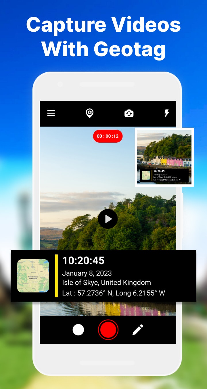 وسائط كاميرا GPS - صور Geotag - ابدأ رحلة الصور الجميلة مع كاميرا خريطة GPS 4