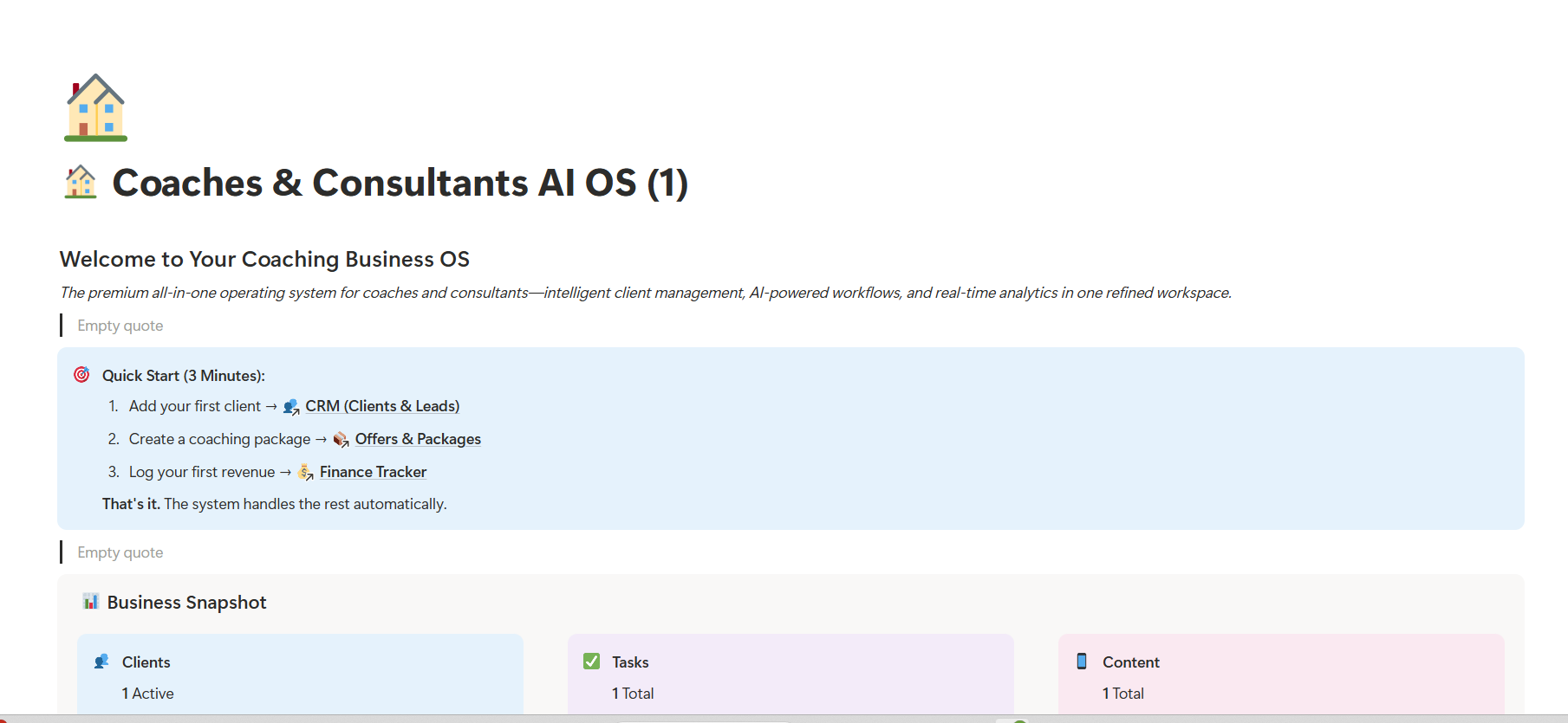 Coaching Business OS  gallery image
