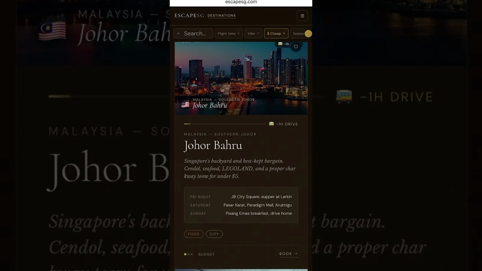 EscapeSG screenshot 1 (video preview)