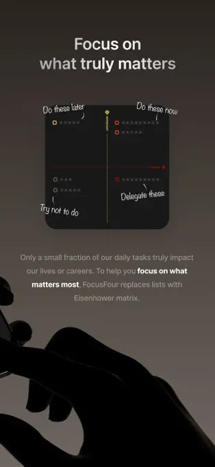 وسائط FocusFour - تذكيرات Supercharge مع مصفوفة Eisenhower 3