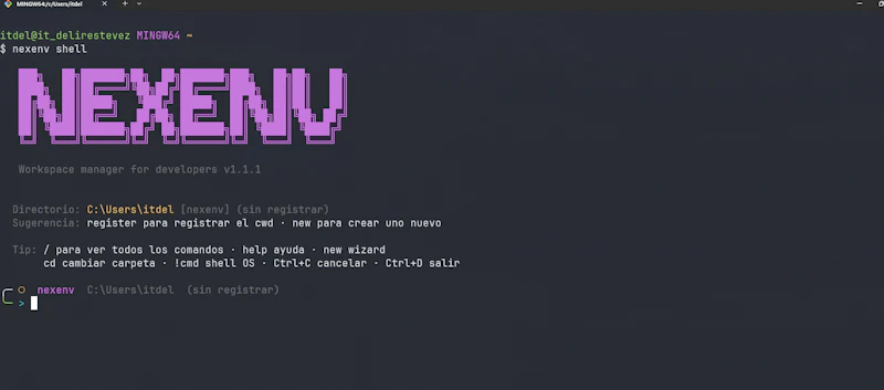 Nexenv – Dev Environment Manager screenshot 2