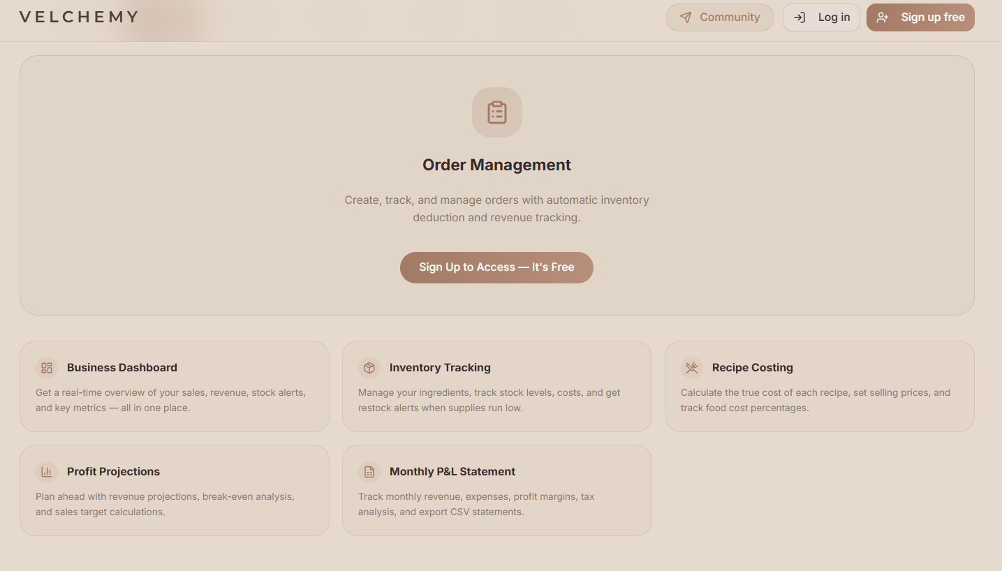 Velchemy - Main product screenshot demonstrating key features and user interface
