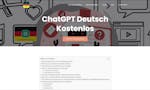 ChatGPT Deutsch Kostenlos image