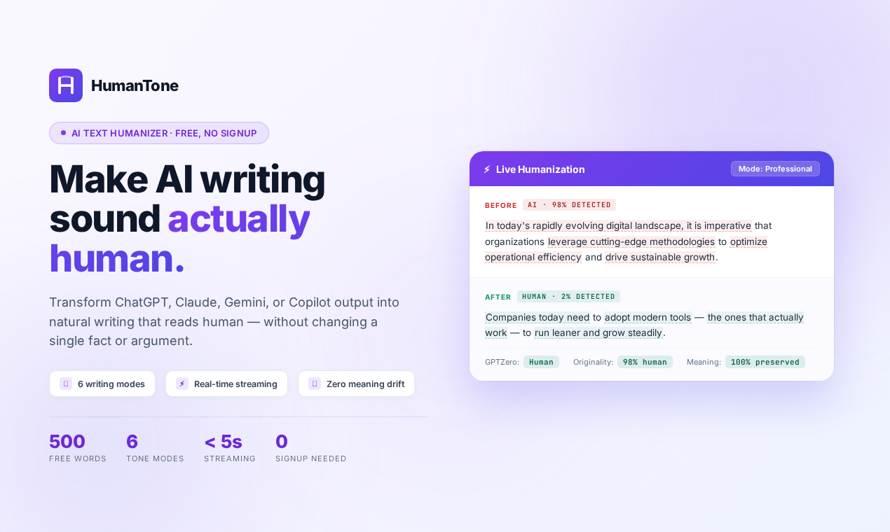 HumanTone gallery image