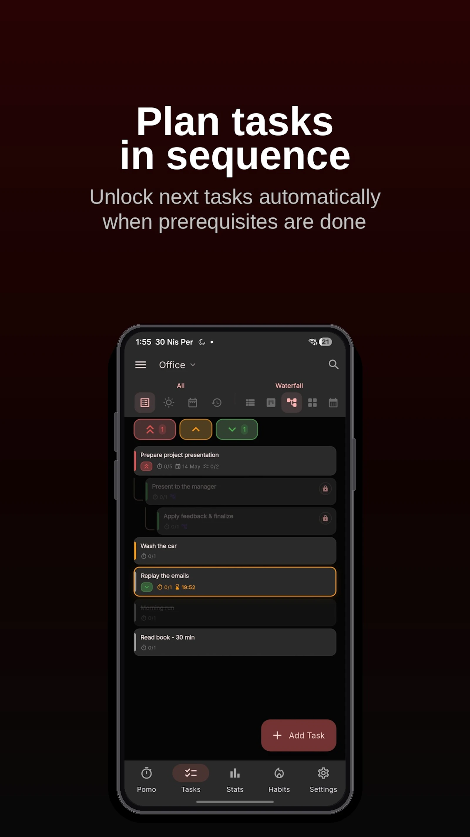 PomoPlan — Pomodoro, Tasks & Habits screenshot 4