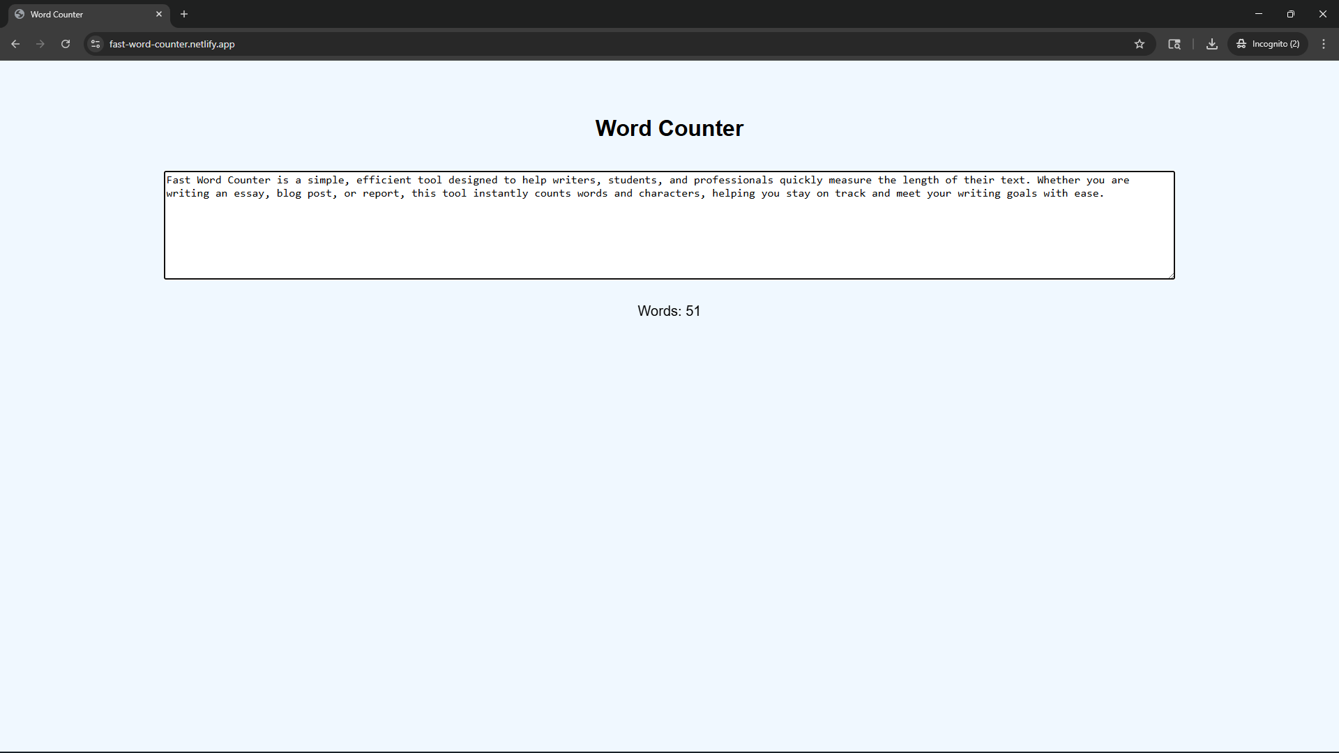 Word Counter logo