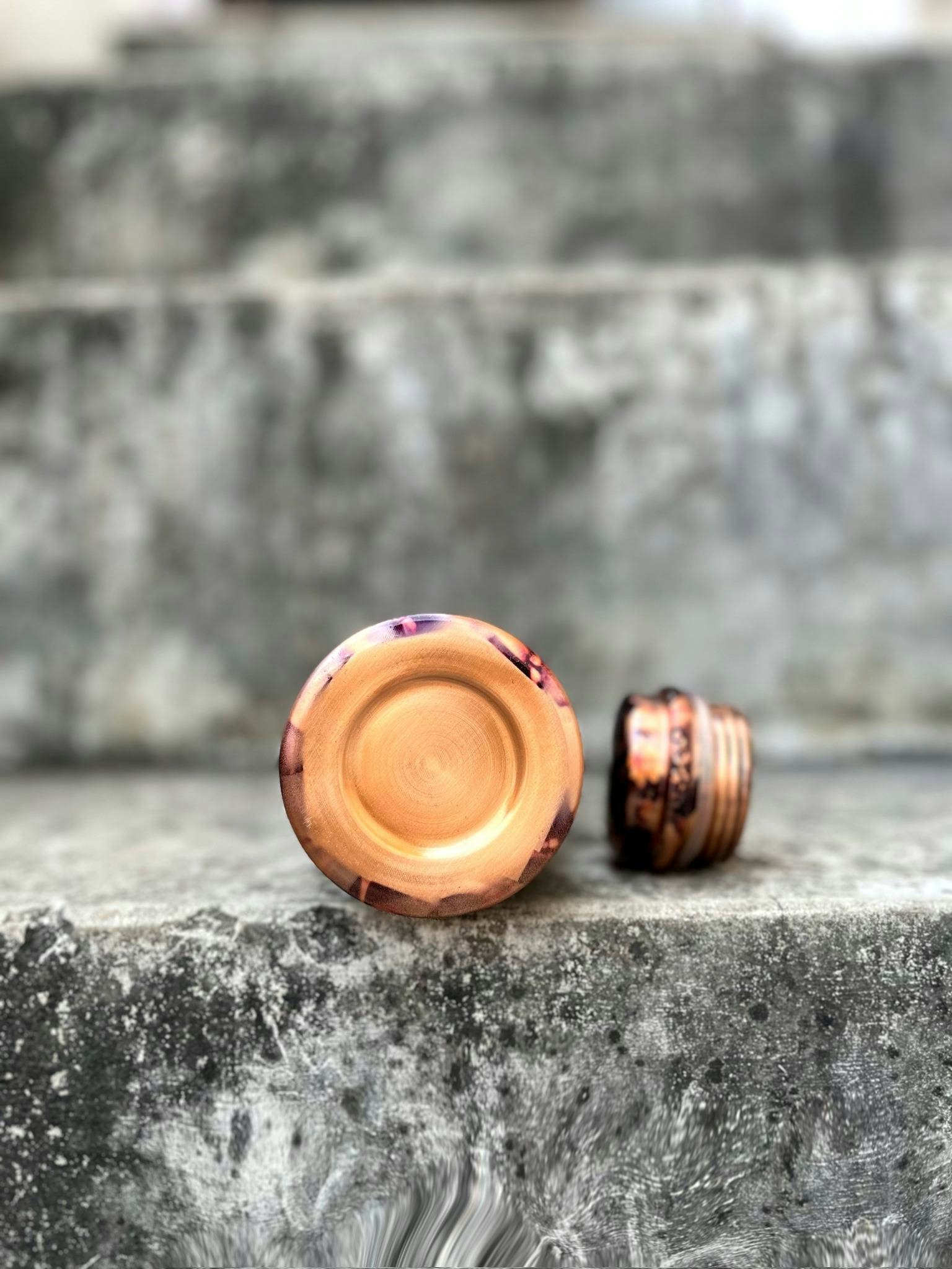 Prime Sauda – Floral Copper Water Bottle gallery image