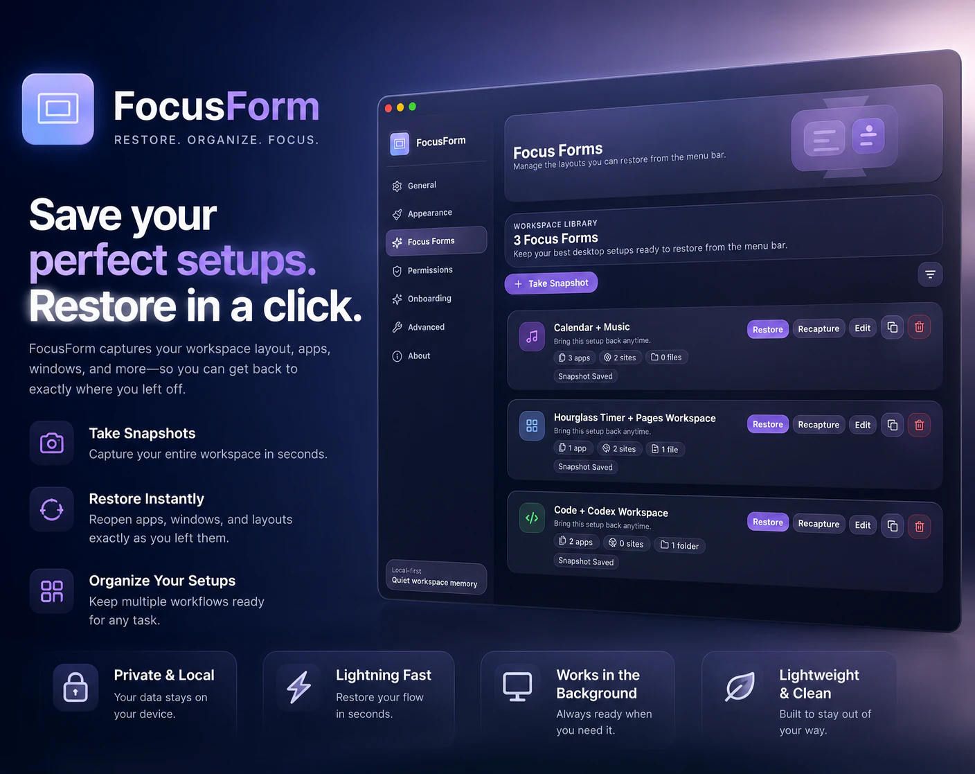 Focus Form screenshot 1