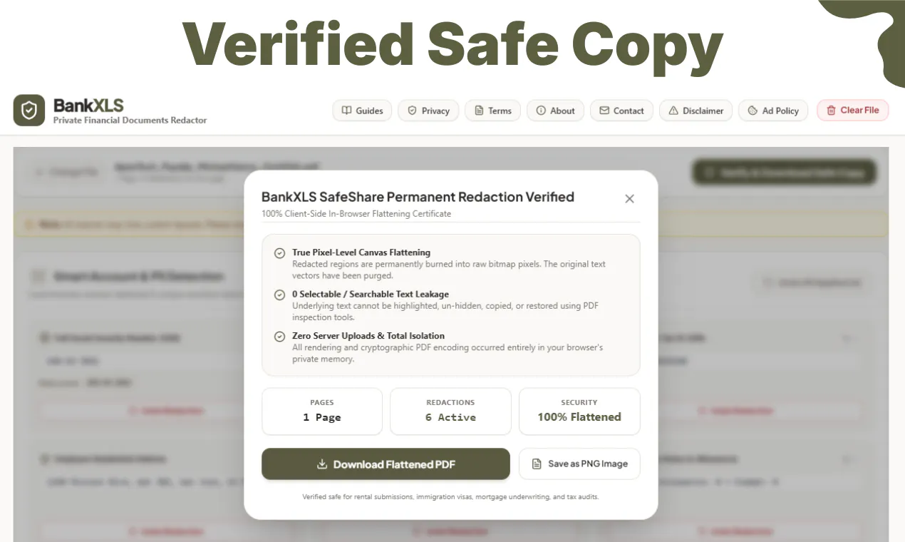 BankXLS SafeShare gallery image