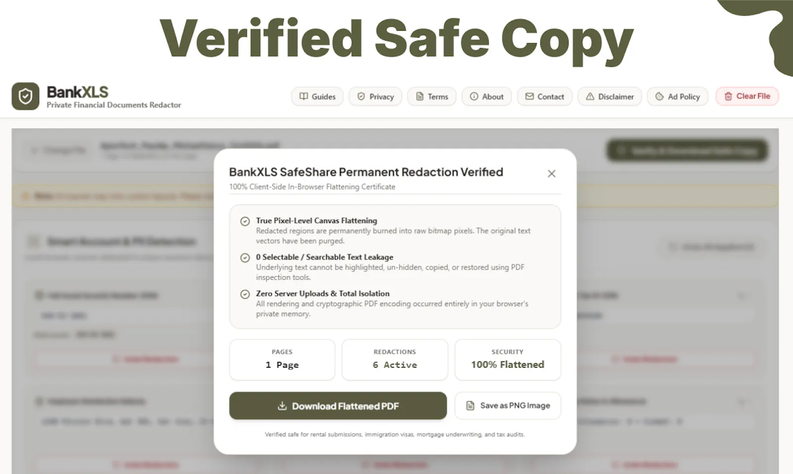 BankXLS SafeShare screenshot 6