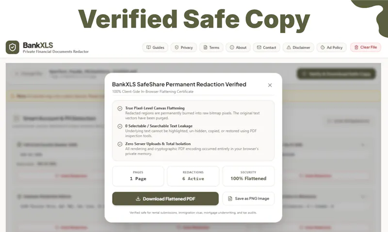 BankXLS SafeShare screenshot 6