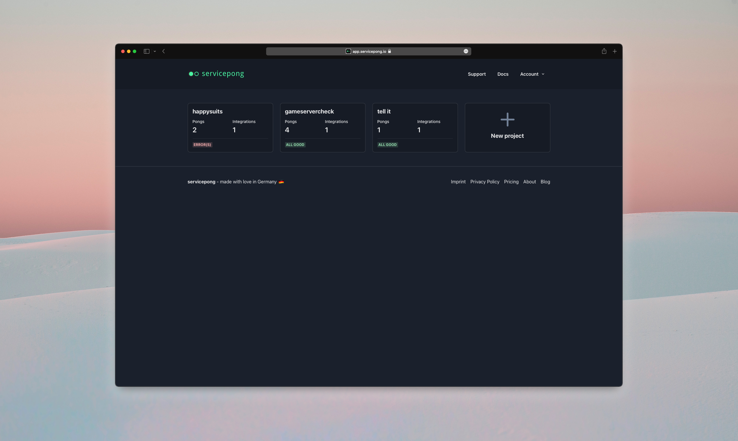 servicepong - Simple Monitoring for everyone. media 2