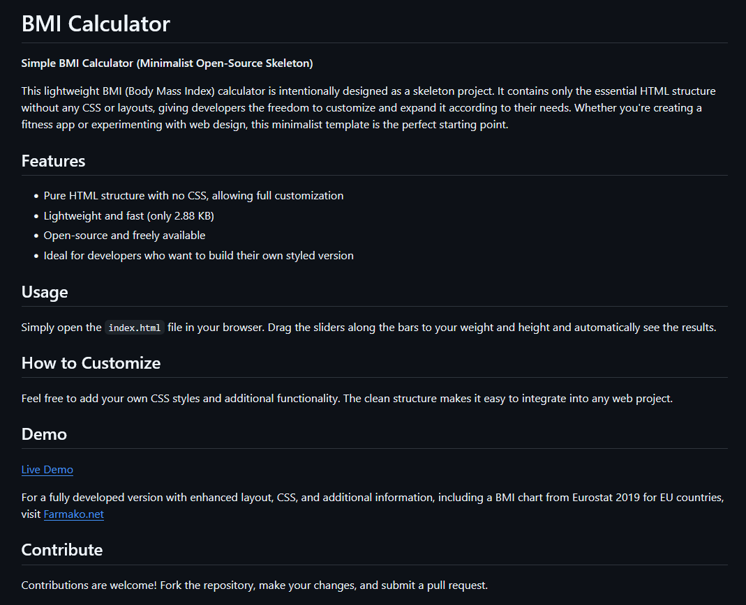 BMI Calculator gallery image