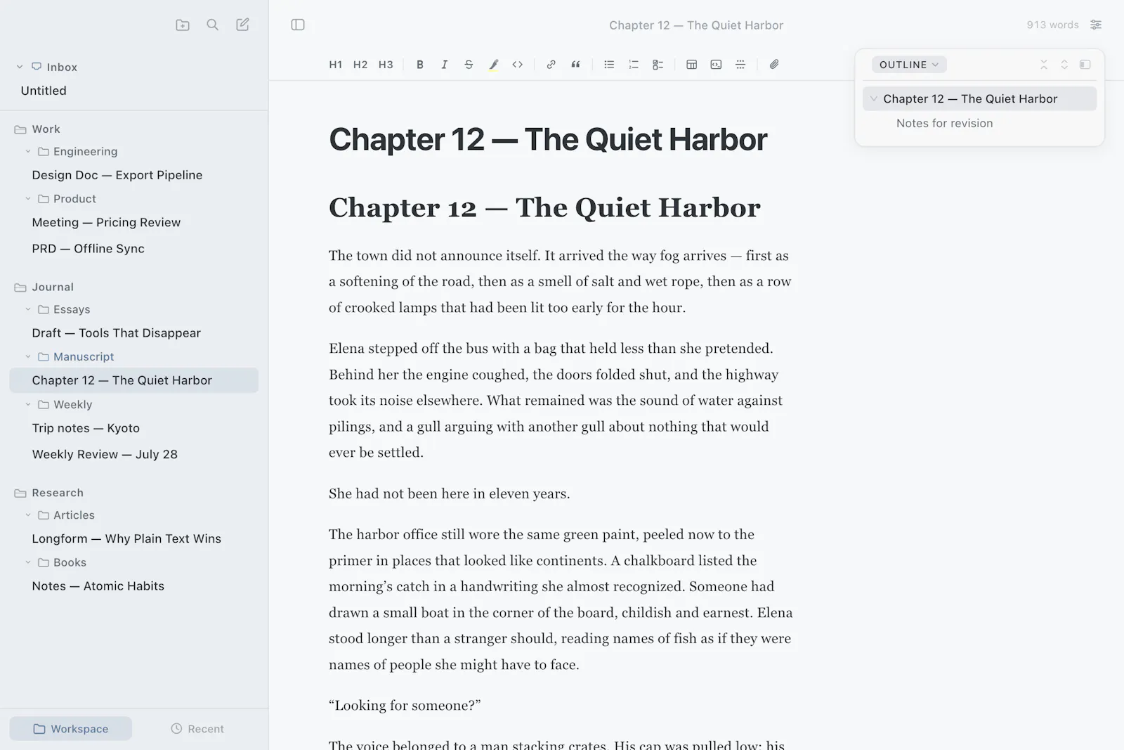 MdNote screenshot 2