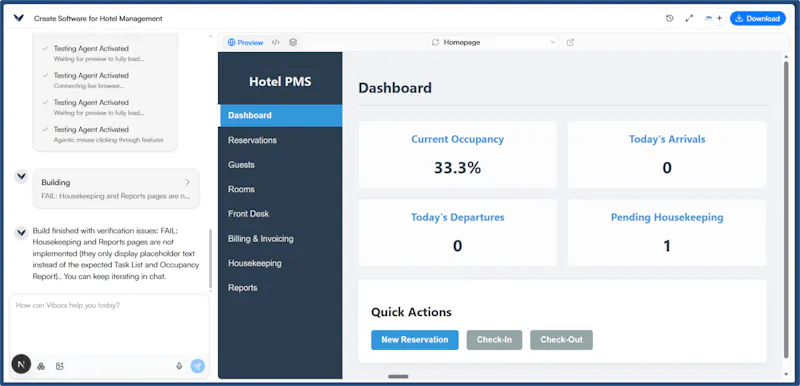 Vibora — AI Software Builder screenshot 1