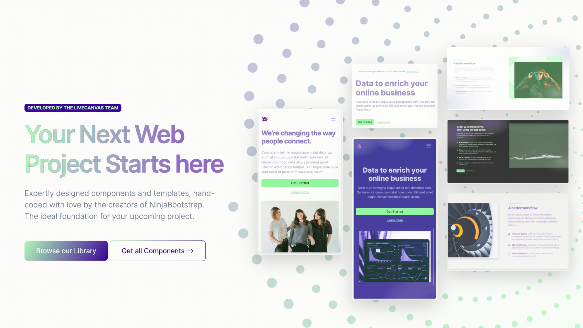 وسائط NinjabootStrap واجهة المستخدم - مكتبة مكونات Freemium Bootstrap 5 2