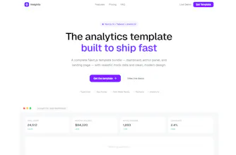 Insightly - SaaS Complete UI Template gallery image