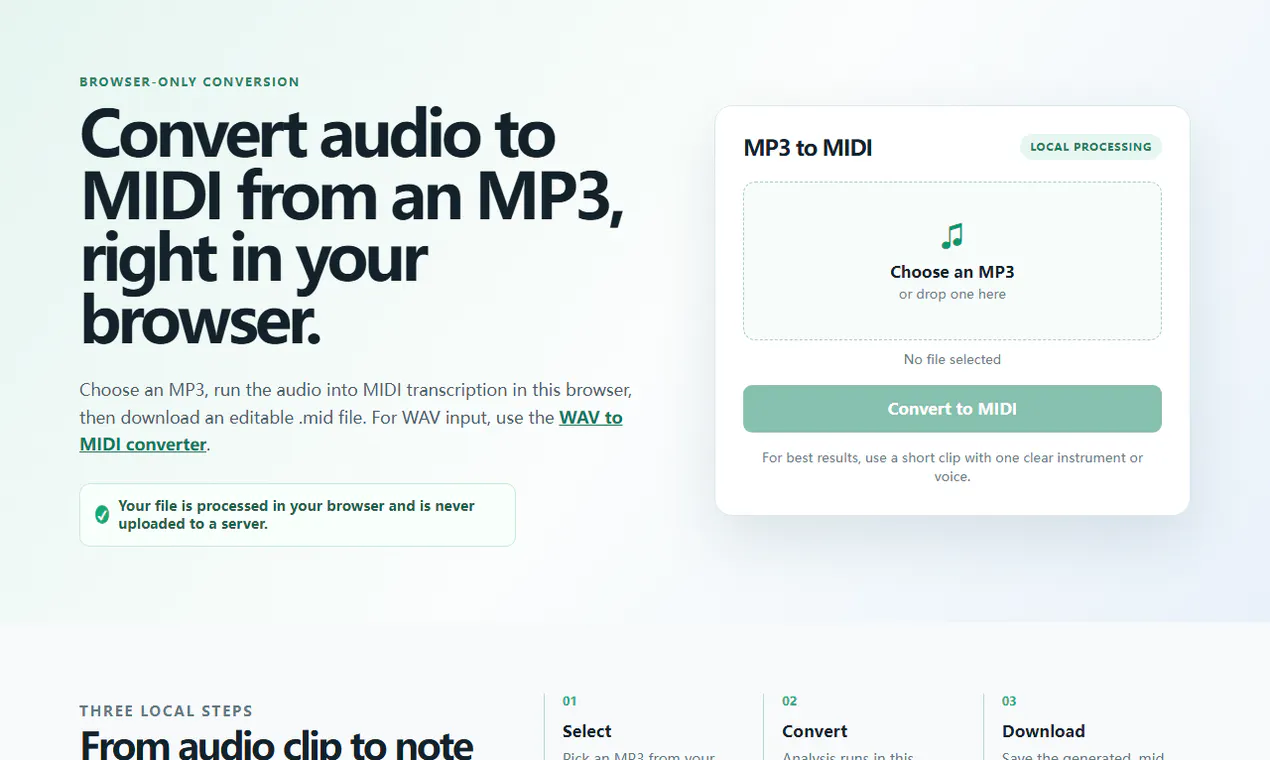 MP3 MIDI Tool gallery image